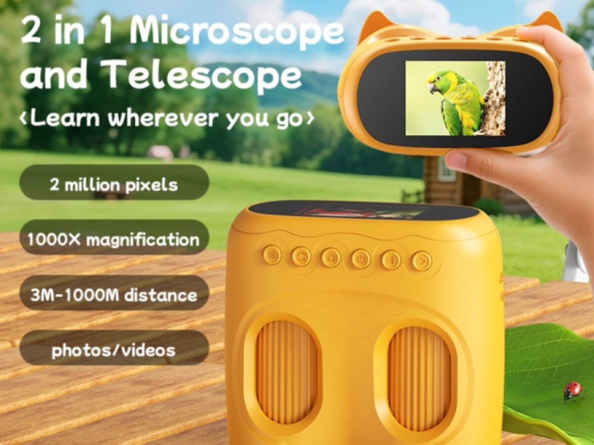 Kinder Fernglas und Mikroskop 2in1
