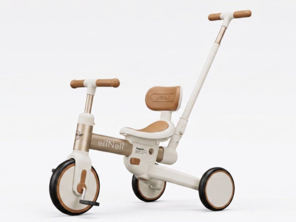Kinder-Dreirad mit Schubstange 4in1