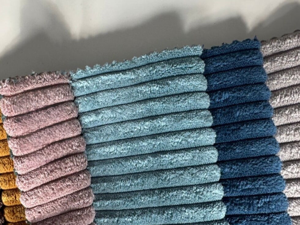 Cordbezug für Kindersessel mit Öhrchen - hellblau