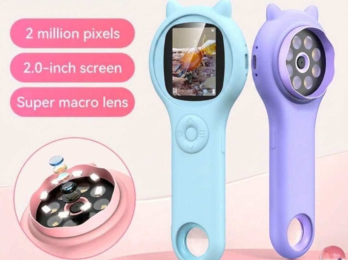 Digitales Mikroskop für Kinder Katze - Blau