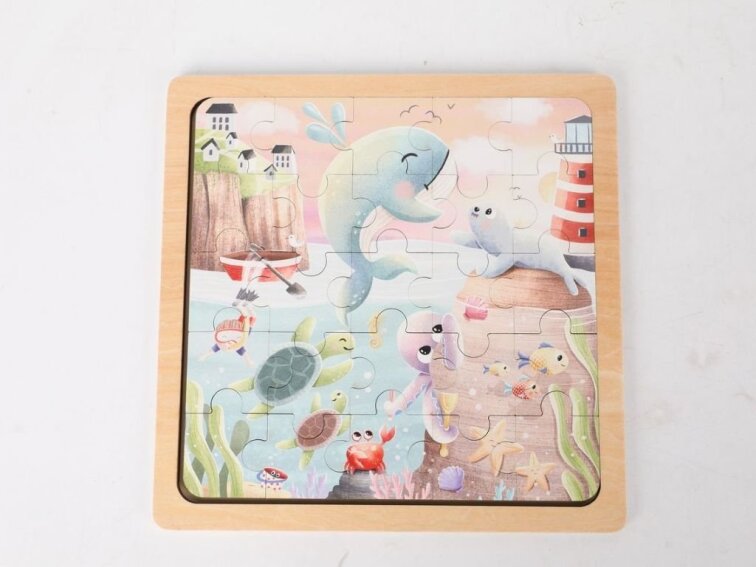 Dřevěné puzzle - Mořský svět