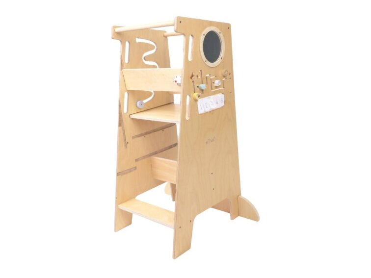 Rostoucí učicí věž edukativní 5v1 Play PRO 90 cm - Zvířátka