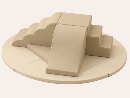 Indoor-Spielplatz Duna aus Schaumstoff mit Spielmatte für Kinder