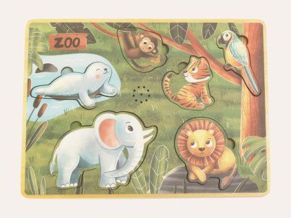 Zvukové puzzle se zvířátky ze ZOO