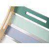 Set dětského nábytku z dřevěné montessori houpačky 100 cm 6v1 max, prkna 2v1 a židle - set pastel