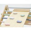 Uchycení prkna - Montessori Piklerové trojúhelník 3v1 s activity boardem a prknem 2v1 - pastel