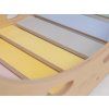 Set pastel - montessori houpačka 5v1 pastel + oboustranné prkno pastel