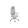 Ergonomická kancelářská židle bílo-šedá