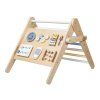 Pastelový montessori Piklerové trojúhelník 3v1 s activity boardem a prknem 2v1