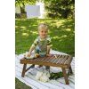 Momi AMI - Kindergeschirr Set Silikon | Essensset für Kinder – Holz - BPA-frei - Rosa