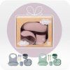 Momi AMI - Kindergeschirr Set Silikon | Essensset für Kinder – Holz - BPA-frei - Rosa