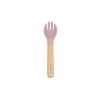 Momi AMI - Kindergeschirr Set Silikon | Essensset für Kinder – Holz - BPA-frei - Rosa