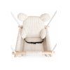 Gemütliche Babyschaukel Bärchen in Beige mit Rückenlehne