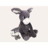 Kuscheltier Esel Poitou grau - Mama und Baby