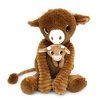 Plüschkuh Hindou braun - Mama mit Baby