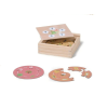 Lernpuzzle zum Kreislauf des Lebens mit praktischer Aufbewahrungsbox