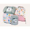 Baagl Schulranzen Zippy Bunny | Set 3 Teilig, Schulranzen , Turnbeutel & Mäppchen