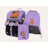 Baagl Schulranzen-Set Zippy Capybara | Set 3 Teilig, Schulranzen, Turnbeutel & Mäppchen