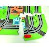 Spielmatte Stadtentdecker mit Eisenbahnstrecke und Straßen