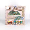 Spielmatte mit Eisenbahn für gemeinsames Spielen und Bauen