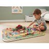 Dinosaurier Spielmatte mit Eisenbahn und umfangreichem Zubehör