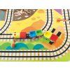 Dinosaurier Spielset mit Eisenbahnstrecke und Brücke