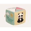 Aufklappbarer Plüschwürfel Zoo für Babys mit niedlichen Tiermotiven