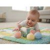 Baby Spielwürfel aus Plüsch mit Quietsche Glöckchen und Knisterball