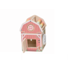 Holz Activity-Haus Bauernhof mit Abakus und Türen zum Öffnen