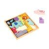 Dřevěné dětské puzzle se zvířátky