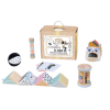1. Montessori-Lernbox mit sechs verschiedenen Babyspielzeugen für die ersten Lebensmonate