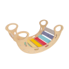 Detail dřevěné montessori houpačky 5v1 ze setu pro děti s prknem - fresh